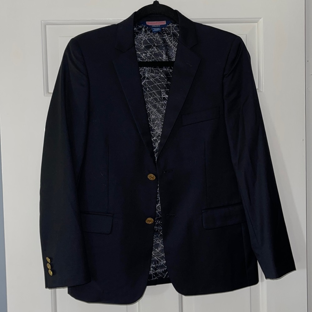 Boys Vineyard Vines Navy Blazer size 14